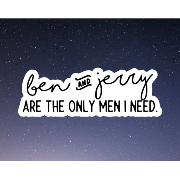 Only Men I Need Sticker