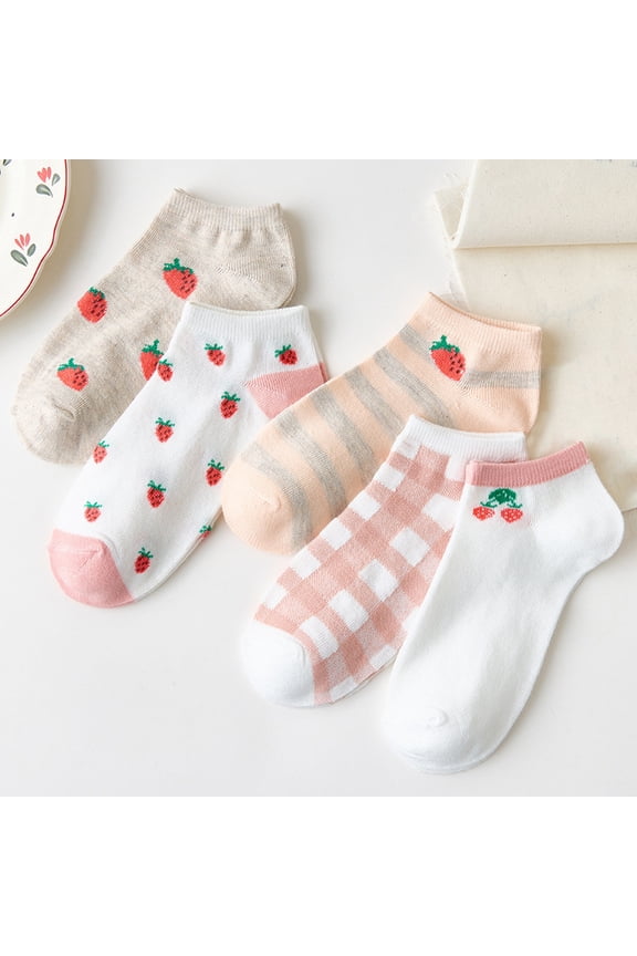 5Pcs Low Cut Athletic Ankle Socks Cotton Work Athletic Running Socks Casual Breathable Socks for Men M One Size