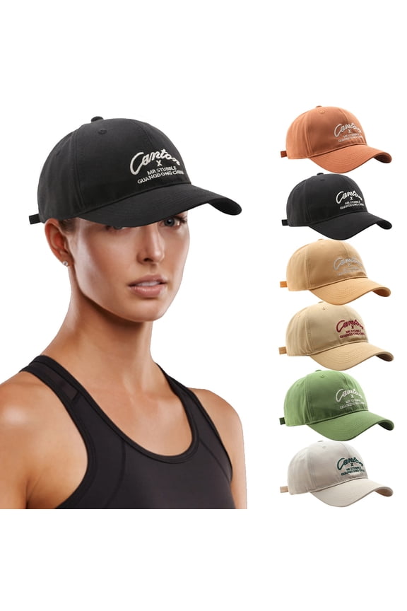 A Letter Embroidery Cap Baseball Cap Pu Adjustable Snapback Multipack Ball Caps for Custom Embroidery Running Workouts Outdoor One Size