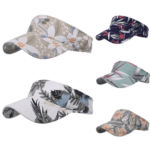 Only Moment A Sun Visor Sunhats for Women Uv Protection Cotton Solid Color Blank Golf Cap Anti Ultraviolet for Beach Tennis Baseball One Size