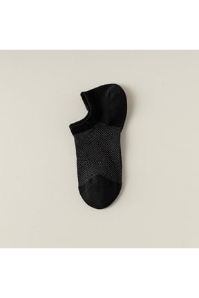 Ankle Socks for Women Nylon,Spandex Comfortable Cotton Cushioned and Anti-Blister Black,One Size