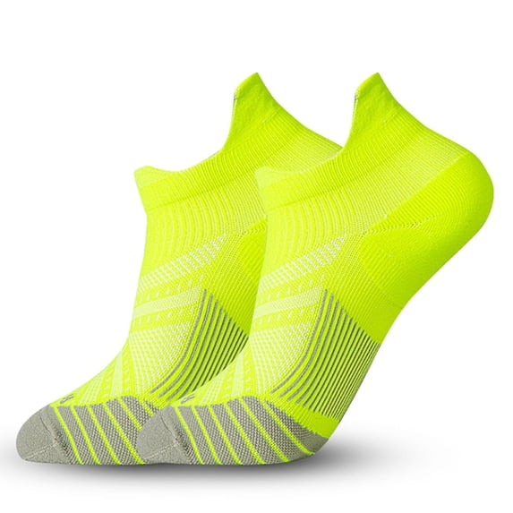 Only Moment Athletic Running Ankle Cotton Socks Nylon,Spandex Solid Cotton Tube Socks Green,L