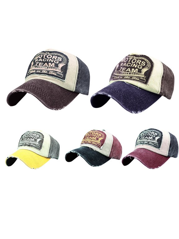 B Letter Embroidery Cap Men Quick Dry Baseball Cap Acrylic Unisex Silk Lining Washed Cotton Adjustable Vintage Dad Hat One Size