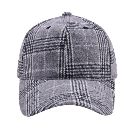 Only Moment B Plaid Baseball Hat Oversize Baseball Cap Cotton Vintage Adjustable Dad Hats Gift for Men/Women,Unstructured One Size