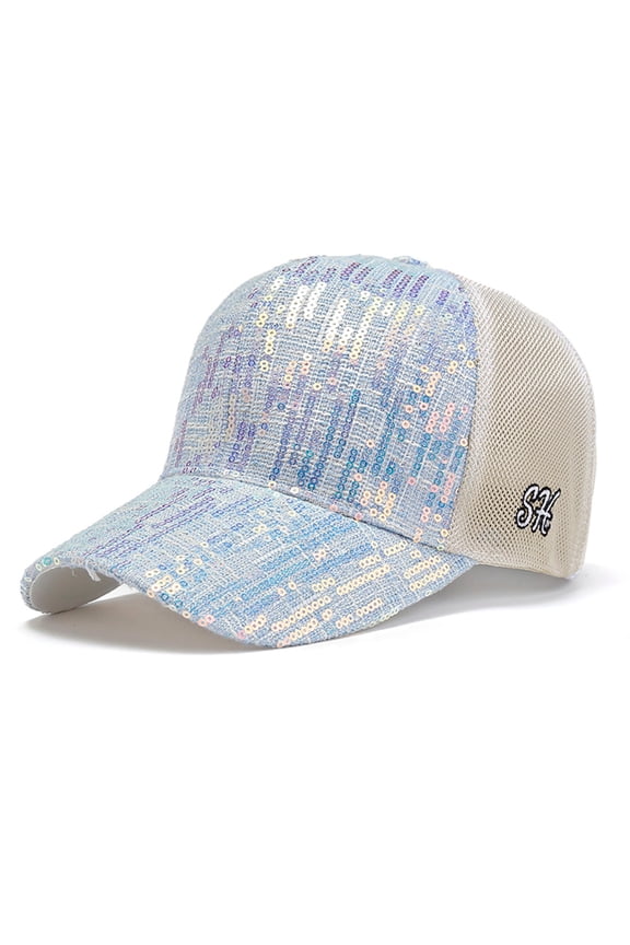 B Sequin Hat Unisex Vintage Washed Unstructured Baseball Cap Cotton Unisex Silk Lining Washed Cotton Adjustable Vintage Dad Hat One Size