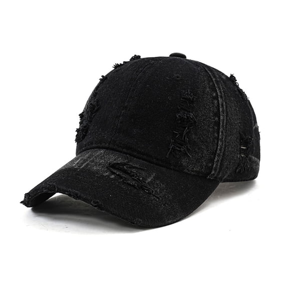 Only Moment Baseball Cap Washable Gradient Hole Baseball Cap For Men American Style Trendy Soft Top Cap Baseball Cap For Women Large Head Visor Cap