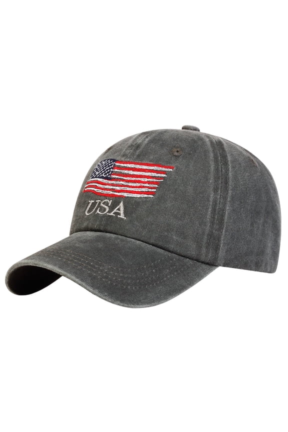 Baseball Cap Washed American Flag Baseball Cap Retro Adjustable Sun Dad Hats For Men Women Fashion Trucker Cap Unisex