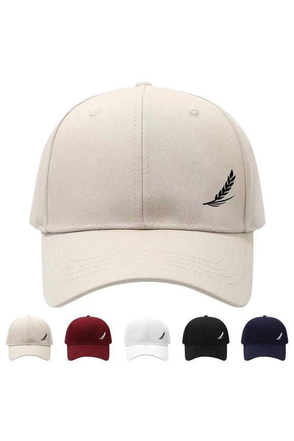 Black Baseball Cap for Men Women Blended Fabric Classic Unisex Cotton Adjustable Low Crown Baseball Cap – Plain Dad Hat One Size