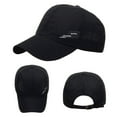 thumbnail image 1 of Only Moment Black Breathable Mesh Cap Classic Structured Baseball Cap Polyester Classic Adjustable Size for All Seasons One Size, 1 of 5