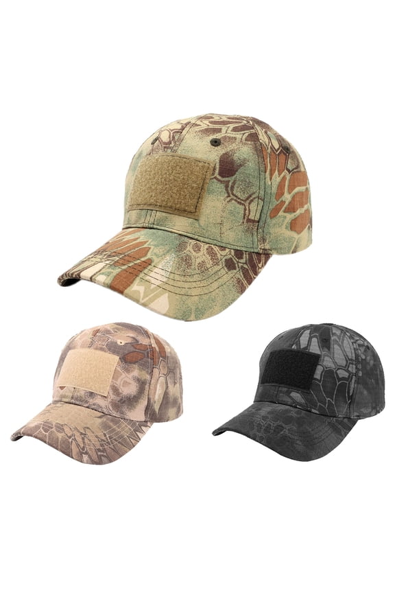 Black Camo Cap Mens Trucker Hat Polyester,Cotton Women's Hats Trendy Embroided Flower Gift for Woman One Size