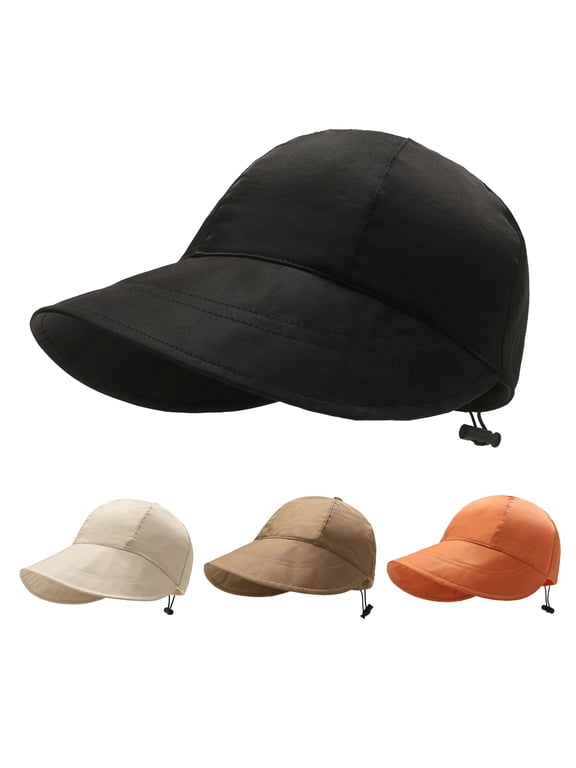Black Fishing Hiking Outdoor Safari Hats dacron UPF50+ Waterproof Bucket Hat for Fishing, Hiking, Camping One Size