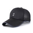 thumbnail image 1 of Only Moment Black Oversize Baseball Cap Polyester Classic Adjustable Size for All Seasons One Size, 1 of 3