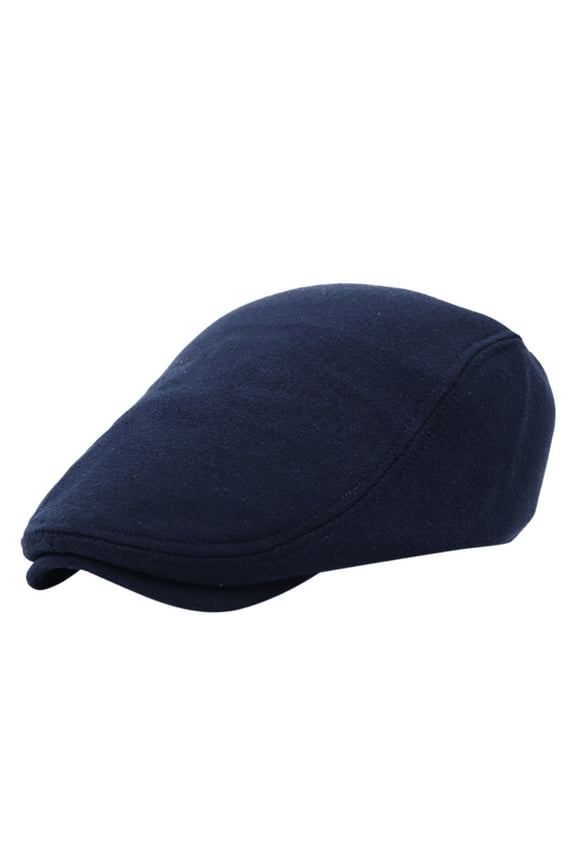 Blue Artistic Beret Newsboy Cap for Men Cotton Vintage Fashion French Hats for Girls Teens One Size