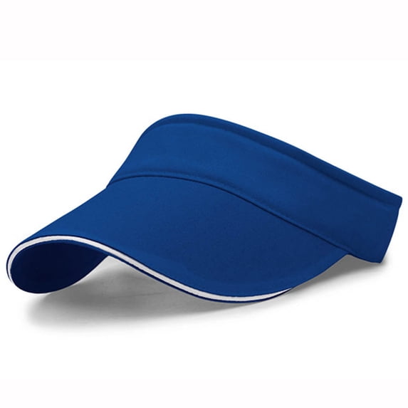 Only Moment Blue Sun Visor Women's Sun Visor Sun Hat Cotton Wide Brim Adjustable Clip On Visors Beach Men Hat
