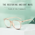 thumbnail image 1 of Only Moment Bluelight Glasses Womens Pc Vintage Thick Round Rim Frame Eyeglasses Khaki One Size, 1 of 4
