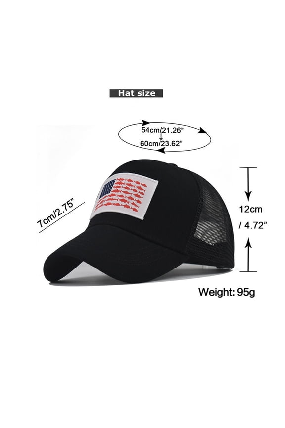 Breathable Trucker Hat Adjustable Fit 250th Anniversary USA Cotton Baseball Hat Lightweight Everyday Cap