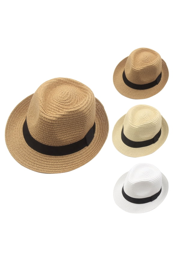 Brown Bucket Hat Packable Sun Hat Straw Ponytail UPF 80+ Beach Summer Hat Wide Brim Packable Cowboy Hat Straw Cap One Size
