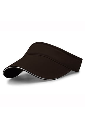 Coffee Tennis Visor Sun Visor Hats for Women Cotton Solid Color Blank Golf Cap Anti Ultraviolet for Beach Tennis Baseball One Size