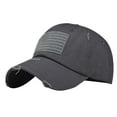 thumbnail image 1 of Only Moment Dark Gray Unisex Vintage Washed Unstructured Baseball Cap Cotton Embroidery - Washed Adjustable Usa Dad Hat for Women One Size, 1 of 2