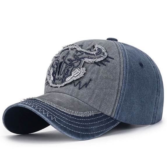 Only Moment E Unisex Vintage Washed Unstructured Baseball Cap Cotton Embroidery - Washed Adjustable Usa Dad Hat for Women One Size