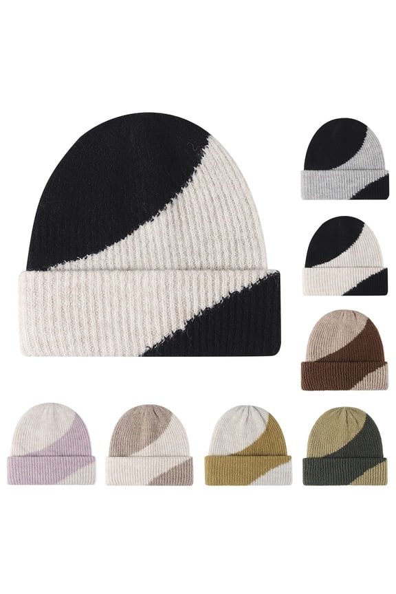 Fashion Beanie for Men Beanies Women A Polyester,Cotton Thick, Soft & Warm Chunky Beanie Hats One Size