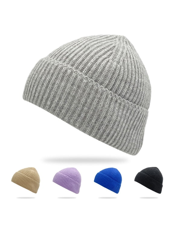 Fashion Beanie for Men Beanies Women Yellow acrylic fibe Winter Hats Ear Covers for Men Women-Warm Daily Headwear One Size