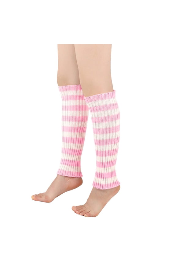 Fleece Leg Warmers for Women Knit Knit Tall Leg Warmers Costume for Halloween Party Sports Accessories Pink One Size