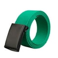 thumbnail image 1 of Only Moment Green Mens Belt Canvas,Plastic Mens Gift Stretch Braided Web Belt Elastic for Casual Golf Jeans One Size, 1 of 2