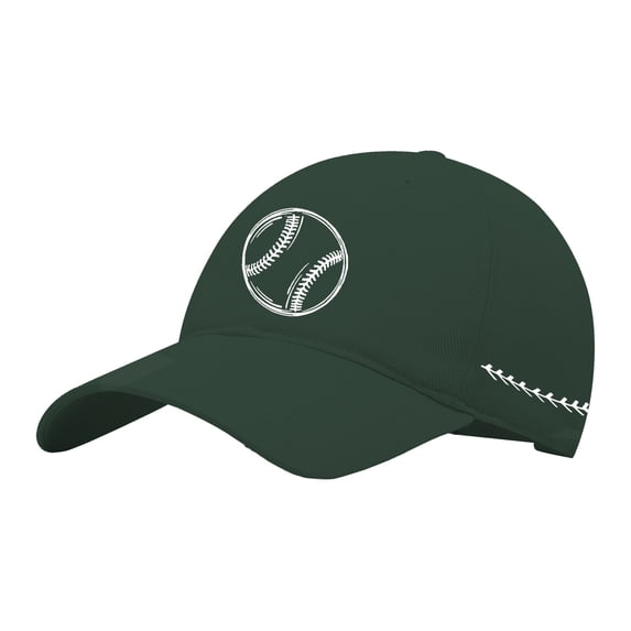 Only Moment Green Vintage Washed Baseball Cap Cotton Adjustable Size for Running Workouts and Outdoor Activities All Seasons One Size