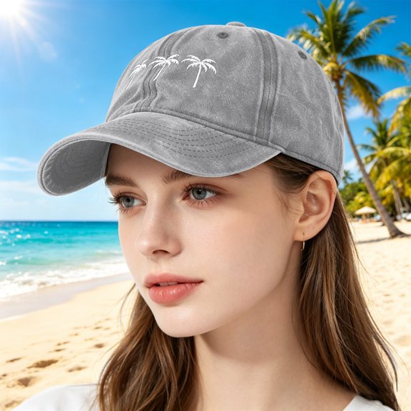 Only Moment Grey Men Quick Dry Baseball Cap Cotton Vintage Adjustable Dad Hats Gift for Men/Women,Unstructured One Size