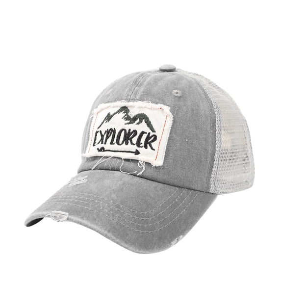 Only Moment Grey Original Classic Low Profile Baseball Cap Polyester,Cotton Soft Unconstructed Plain Blank Adjustable Size Dad Hat One Size