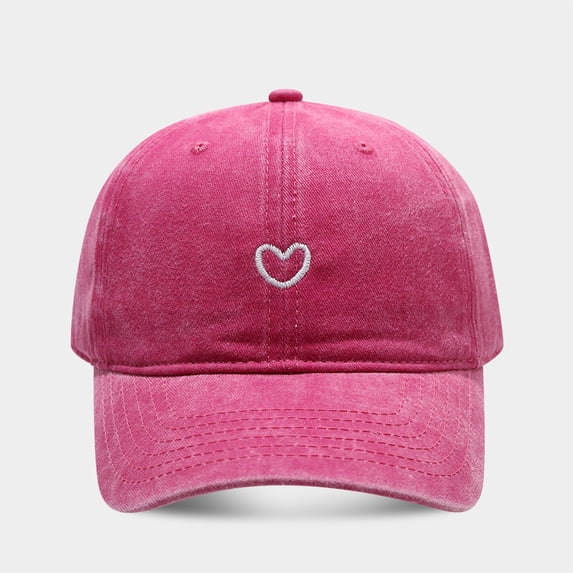 Only Moment Hot Pink Classic Structured Baseball Cap Blended Fabric Embroidery - Washed Adjustable Usa Dad Hat for Women One Size