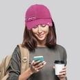 thumbnail image 1 of Only Moment Hot Pink Vintage Washed Baseball Cap Polyester Men Women Washed Distressed Twill Cotton Baseball Cap Vintage Adjustable Dad Hat One Size, 1 of 5