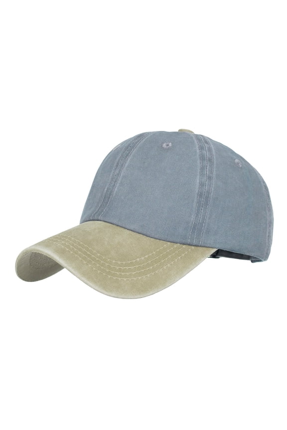 I Two-Tone Hat Baseball Cap Golf Dad Hat Cotton Soft Unconstructed Plain Blank Adjustable Size Dad Hat One Size