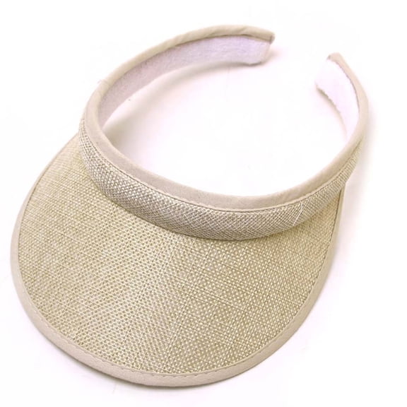 Only Moment J Sports Visor Sun Hats for Women Straw Wide Brim Beach Hats Uv Protection, Packable Visor Ponytail Sunhat for Summer One Size