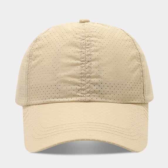 Only Moment Khaki Baseball Cap Adjustable Size PolyesterAdjustable Size for Running Workouts and Outdoor Activities All Seasons One Size