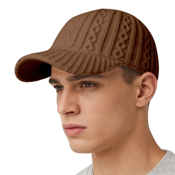 Only Moment Khaki Breathable Knit Cap Mens Trucker Hat Cotton Adjustable Snapback Multipack Ball Caps for Custom Running Workouts Outdoor One Size