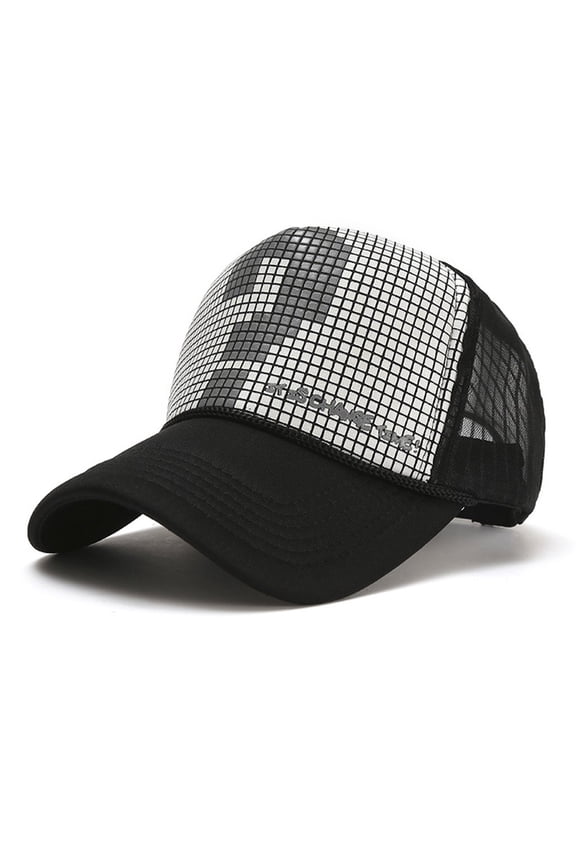 L Trucker Cap Mens Trucker Hat Cotton Blend Vintage Adjustable Dad Hats Gift for Men/Women,Unstructured One Size