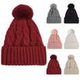 thumbnail image 1 of Only Moment Men's Winter Beanie Hat Pink polyester Warm Thermal Kint Cap for Outdoor One Size, 1 of 4