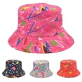 thumbnail image 1 of Only Moment Multicolor Hot Summer Bucket Hat Polyester,Spandex Lightweight Sun Hat Packable Foldable Waterproof Beach Hiking Hat One Size, 1 of 4