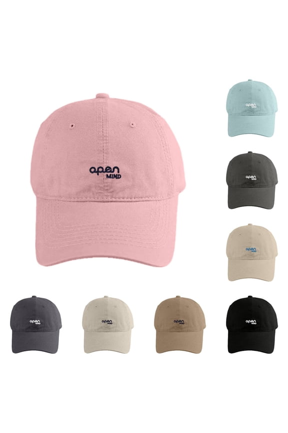 Pink Baseball Cap for Men Women Cotton Unisex Vintage Washed Distressed Baseball-Cap Twill Adjustable Dad-Hat One Size
