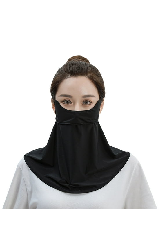 Pink Face Cover for Sun Protection UPF 50+ UV Face Mask nylon Breathable UV Protection with Neck Coverage & Adjustable Strap One Size