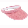 thumbnail image 1 of Only Moment Pink Running Visor Sun Hats for Women Polyester Large Uv Protective Golf Beach Cap, 1 of 1