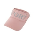 thumbnail image 1 of Only Moment Pink Running Visor Sunhats for Women Uv Protection Polyester Stylish Sun Hat for Golf, Running, and Outdoor Activities One Size, 1 of 3