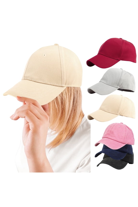 Red Baseball Cap Adjustable Size Papyrus Soft Unconstructed Plain Blank Adjustable Size Dad Hat One Size