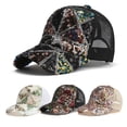thumbnail image 1 of Only Moment Red Sequin Cap Unisex Vintage Washed Unstructured Baseball Cap Cotton Structured Mesh Baseball Cap Adjustable Classic Mens Hat One Size, 1 of 4