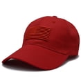 thumbnail image 1 of Only Moment Red Unisex Vintage Washed Baseball Cap Hat Polyester Adjustable Washer Friendly Sport Hats for Golf Running One Size, 1 of 1