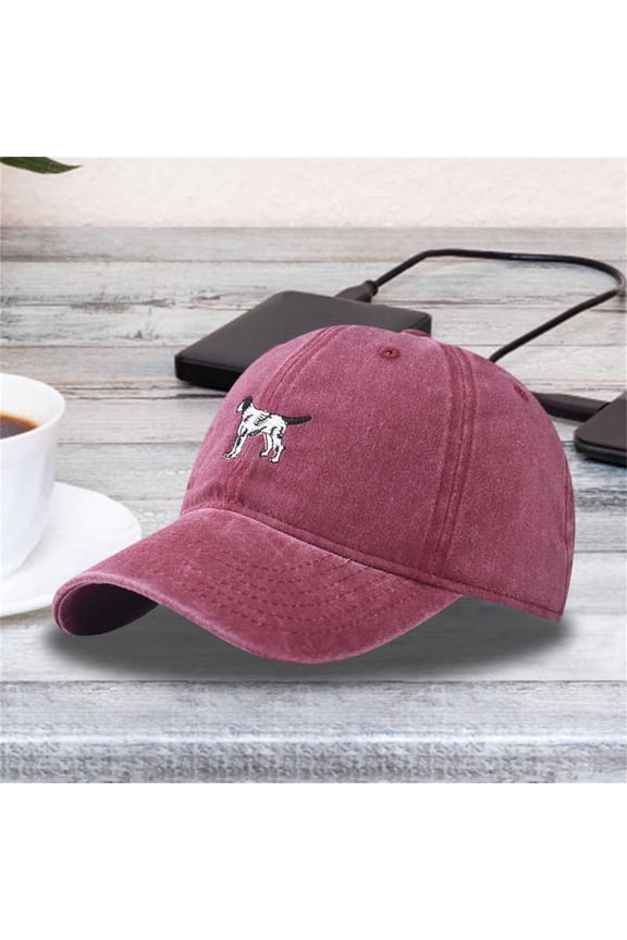 Red Vintage Washed Distressed Baseball Cap Polyester,Cotton Trucker Hats Bulk Wholesale Hats Adjustable Plain for Men Women One Size