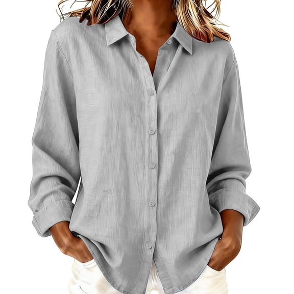 Only Moment Shirt Women Lightweight Solid & Printed Pattern Long Sleeve Button Down Daily Casual Outfit Blouse