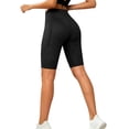thumbnail image 1 of Only Moment Shorts for Women Nylon,Spandex Stretch Ankle Sweatpants for Golf, Athletic, Lounge, Travel, Work Yoga Shorts with Pockets Black,S, 1 of 2